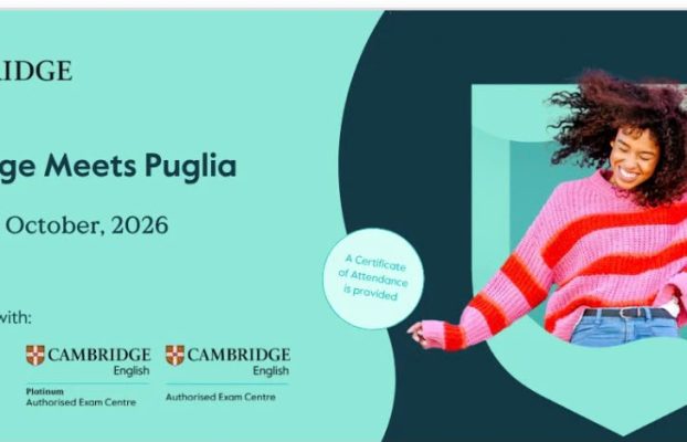 Cambridge meets Puglia! Appuntamento a Bari lunedì 26 ottobre 2026