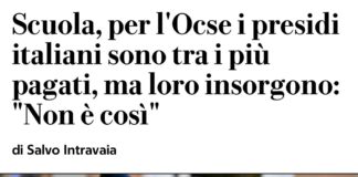Dossier Ocse e stipendio dirigenti scolastici: il Presidente dell’ANP su Repubblica.it